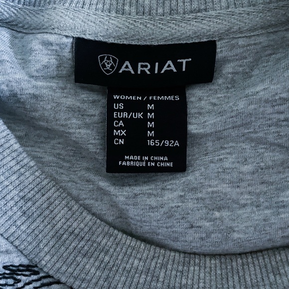 NWOT Ariat Women's Contour Equine Embroidered Crew Sweatshirt. Medium - Picture 7 of 9